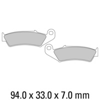Ferodo Off-Road & MX Sintered Front Brake Pads for Honda NX250 1988-1990