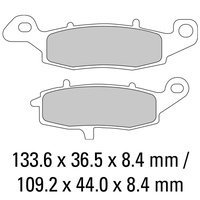 Ferodo Front Brake Pads Non-Sintered for Suzuki GS500F 2006 to 2014