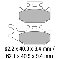 Ferodo Rear Brake Pads Platinum Carbon for Suzuki LT-A500F Vinson 2001
