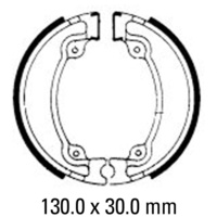 Ferodo Rear Brake Shoes for Honda  NX650 Dominator 1988 To 1993