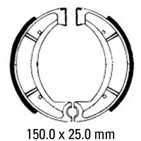 FERODO BRAKE SHOE SET - FSB734 Rear