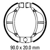 Ferodo Rear Brake Shoes for Kawasaki KX60 1983 to 1998 1999 2000 to 2004