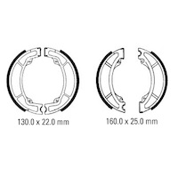 Ferodo Front And Rear Brake Shoes for Yamaha YZ400 1977 1978 1979 Model