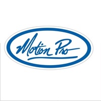 Motion Pro Decal, 4 Inch Oval, Blue on White
