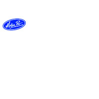 Motion Pro Decal, 4 Inch Oval, White on Blue