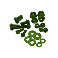 MP - Bolt, Flange, M6xP1.0x25mm, Olive Green, PK-10