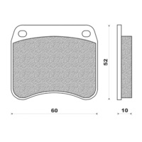 Newfren Rear Brake Pads Touring Organic