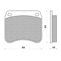 Newfren Front/Rear Brake Pads for Triumph TR7 TIGER 1974 1975 1976 to 1984