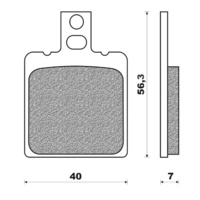 Newfren Front Brake Pad Touring Organic