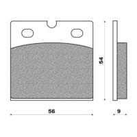 Newfren Front Brake Pad Touring Organic