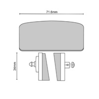 Newfren Front Brake Pad Touring Organic