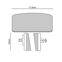 Front Brake Pads -Touring Organic for BMW R90/6 1973 to 1976