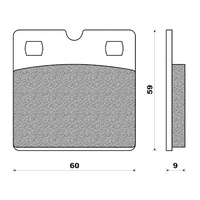 Newfren Front/Rear Brake Pad for BMW  K75 S 1994 1995 | R100 GS 1987 to 1997