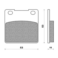 Newfren Front Brake Pad for Honda CB250 CB250RS CB250N CB250T CB650 CB750