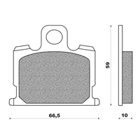 Front Brake Pads -Touring Organic for Yamaha XV1000M 1983