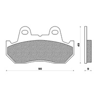 Newfren Front Brake Pad for Honda CBX1000 PRO LINK 1980 1981 1982