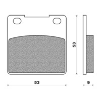 Newfren Front Brake Pads Touring Sintered