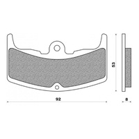 Newfren Organic Front / Rear Brake Pad for Honda CBX550 1982 1983 1984 1985