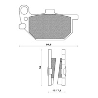 Newfren Front Brake Pad Touring Organic