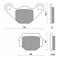 Newfren Front Brake Pad Dirt Organic