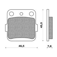 Newfren Front Brake Pad Dirt Organic