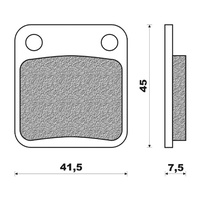 Newfren Off Road Organic Brake Pads for Honda RS125R 1995