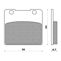 Newfren Touring Sintered Front/Rear Brake Pad for Suzuki VS800 1992 1993 to 1997