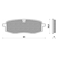 Front Brake Pads Dirt Sintered for Yamaha YZ490 1985 to 1988