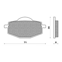 Newfren Rear Brake Pads Dirt Organic