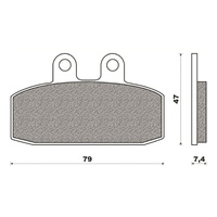 Newfren Front Brake Pads Touring Organic