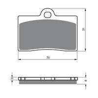 Newfren Front Brake Pad Touring Organic