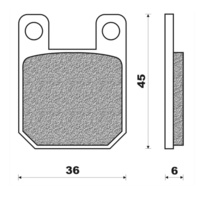 Newfren Front Brake Pad Dirt Organic