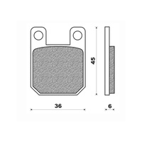 Newfren Rear Brake Pads Dirt Sintered