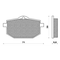Newfren Front Brake Pad Touring Organic