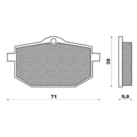 Front Brake Pads Touring Organic for Yamaha XT600Z Tenere 1983 to 1989
