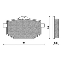 Newfren Brake Pads Touring Organic for MOTO GUZZI 750 NTX 1991 to 1999