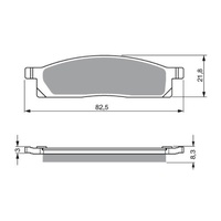 Newfren Off Road Brake Pads Front Sintered for Yamaha YZ80 1986 to 2001