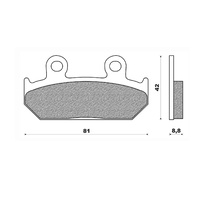 Newfren Front Brake Pads Touring Organic for Honda NSR250 MC16 1987