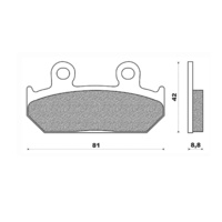 Newfren Front Brake Pads Touring Sintered