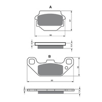 Newfren Front Brake Pad ATV Sintered