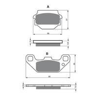 Front Brake Pads ATV Sintered for Kawasaki KEF300 Lakota 1995 to 2002