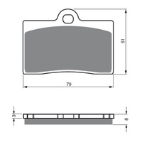 Newfren Brake Pads Touring Organic for APRILIA RS125 1998 to 2005
