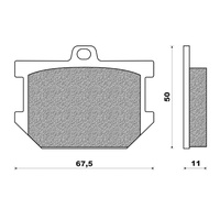 Newfren Rear Brake Pads Touring Organic for Honda VF1000R 1984 1985