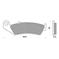 Newfren Brake Pads Off Road Dirt Organic for Honda NX250 1988 1989 1990