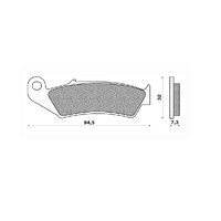 Front Brake Pads Dirt Sintered for Honda XL250S Degree 1995 to 2000