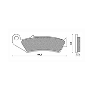 Newfren Front Brake Pads Dirt Sintered