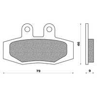 Rear Brake Pads Dirt Organic for KTM 125 MX 1988