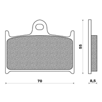 Front Brake Pads Touring Sintered for Triumph 1597 Thunderbird 2009 to 2015