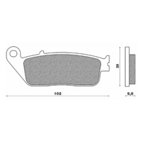 Newfren Front Brake Pad Touring Organic