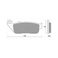 Front Brake Pads Touring Sintered for Triumph 865 Bonneville SE 2008 to 2013